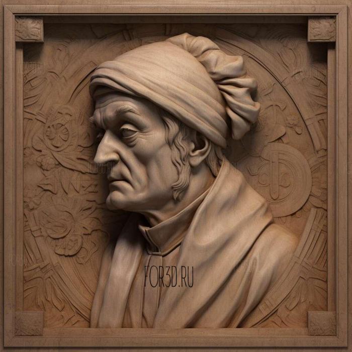 Dante Alighieri 2 stl model for CNC